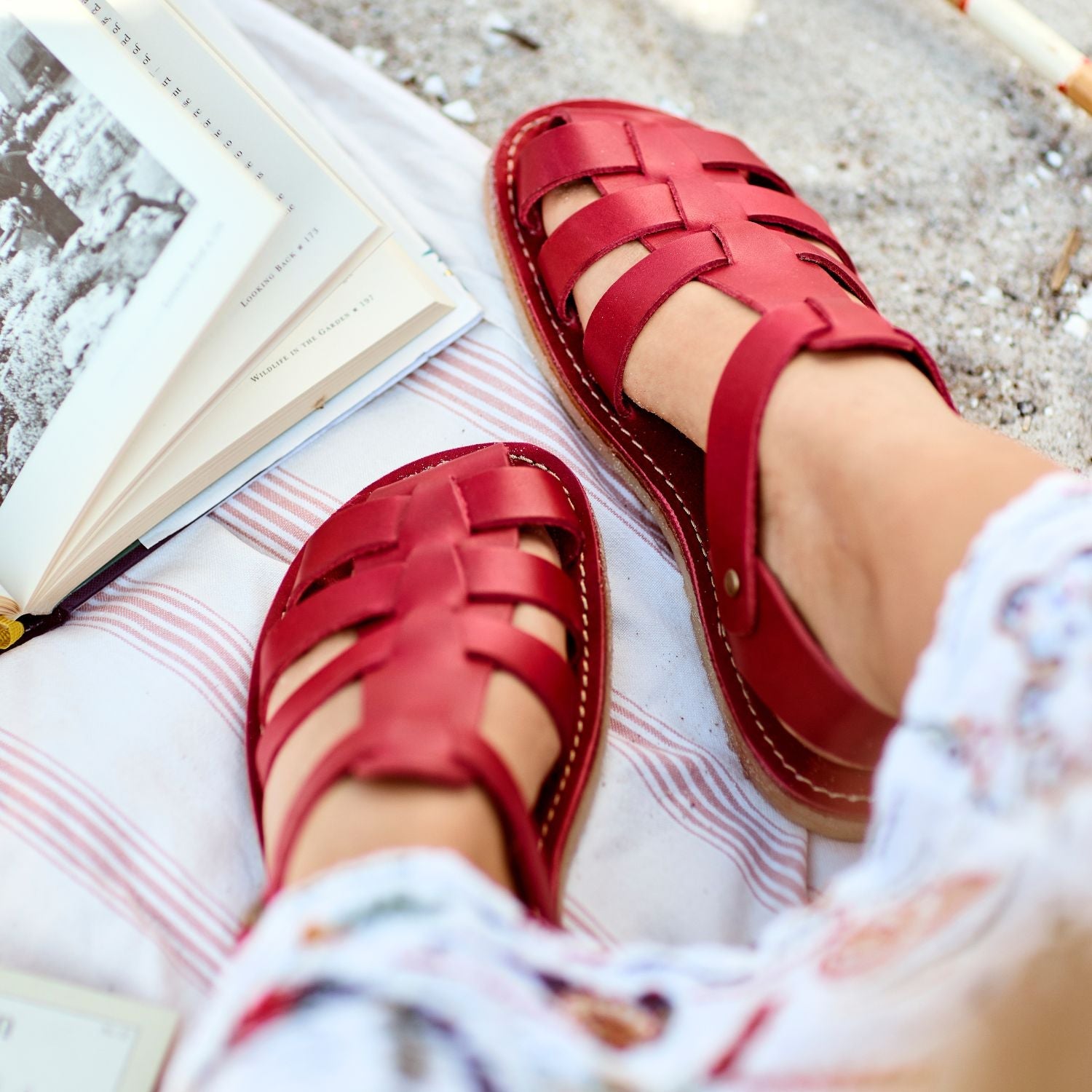 Closed toe sandals